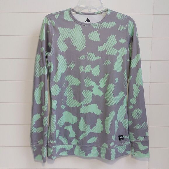 Burton Midweight Base Layer Crewneck Top Women's Large Digital Camo Dryride - Picture 3 of 10
